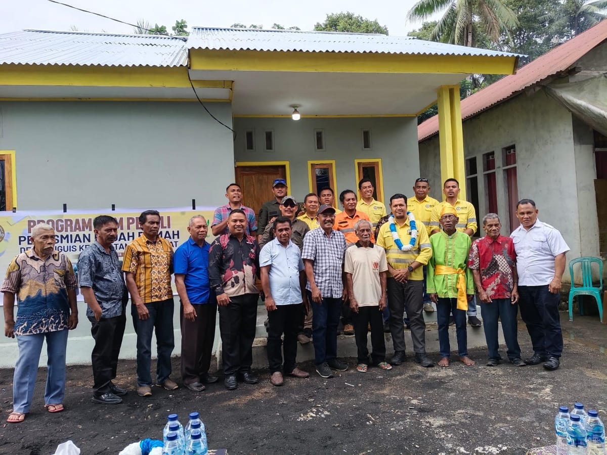 Perkuat Kesejahteraan Warga Lingkar Tambang, NHM Rampungkan Bedah Rumah ke-156
