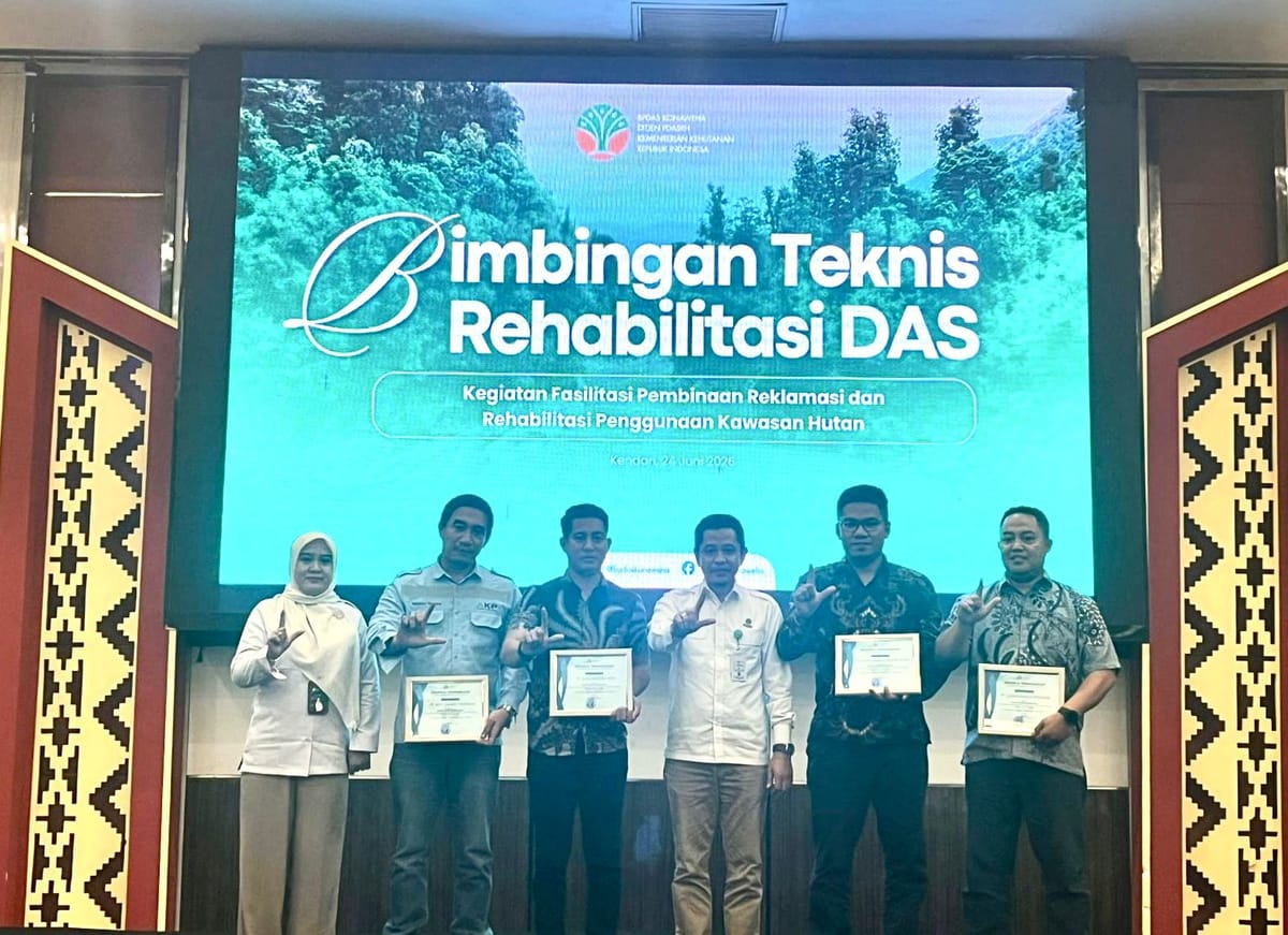 Pulihkan 743 Hektare, PT GKP Raih Penghargaan Terbaik I Rehab DAS Award 2026