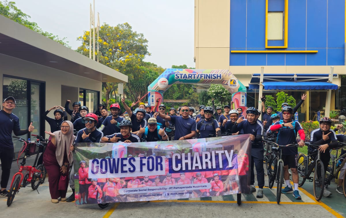 Peringati HUT ke-33, PAMA Gelar Gowes for Charity dan Salurkan Bantuan ke Panti Asuhan
