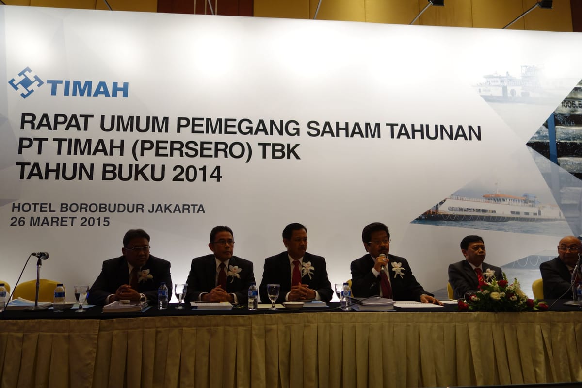 PT Timah,Tbk Bagi Deviden Rp.25,7 Per Saham
