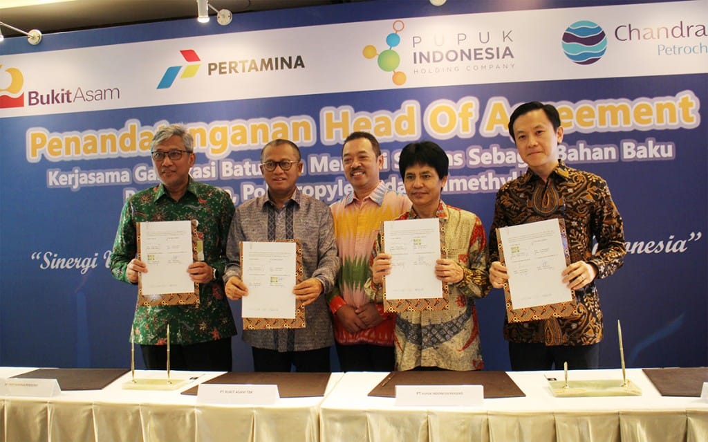 Penandatanganan Head of Agreement Hilirisasi Batubara untuk Nilai Tambah Batubara