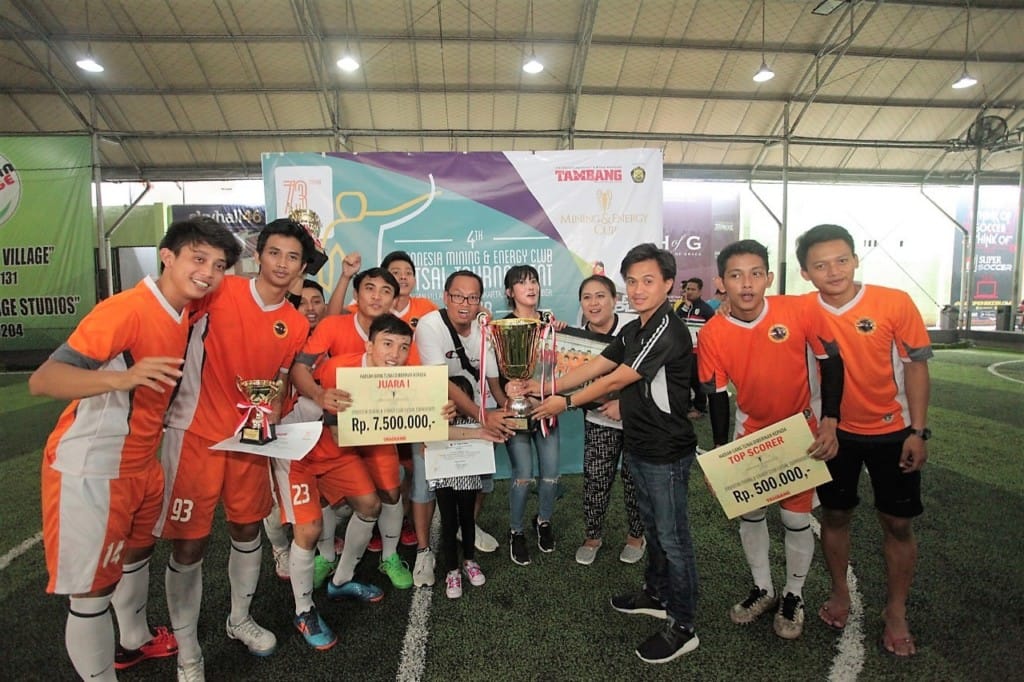 Smelting Rebut Gelar Juara  Turnamen Futsal Mining & Energy Cup 2018
