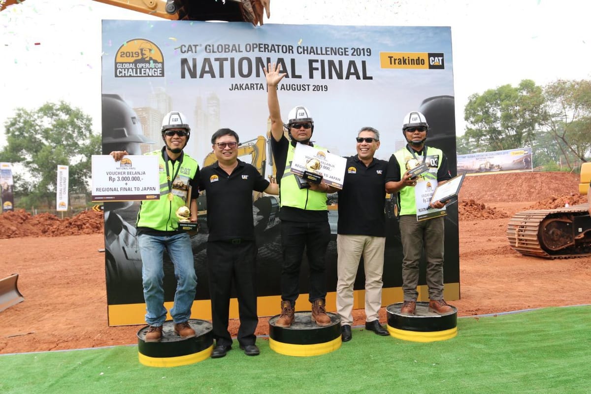 Trakindo Kirim 3 Kontestan Ikut Kompetisi Cat Global Operator Challenge Ke Jepang