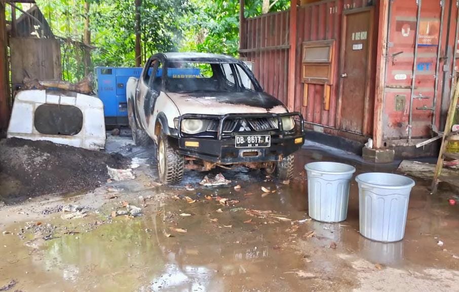 Aset JRBM Kembali Dibakar, Pelakunya Masih Diburu