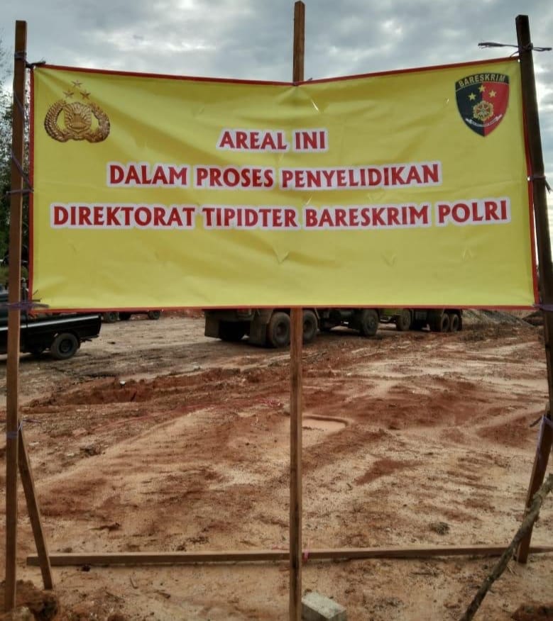 Polisi Segel Tambang Bodong Milik Damai Mitra Cendana Di Kalsel
