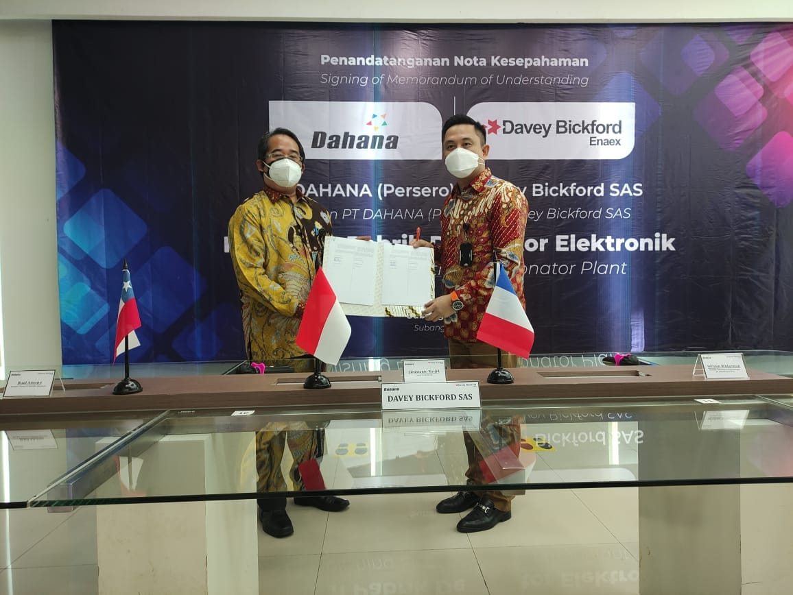 DAHANA Siap Dirikan Pabrik Detonator Elektronik Pertama di Indonesia
