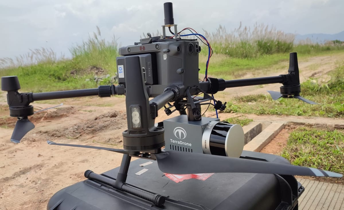 Terra Drone Indonesia Lakukan Pemetaan Topografi Konstruksi Penampungan Air untuk Suplai PLTU