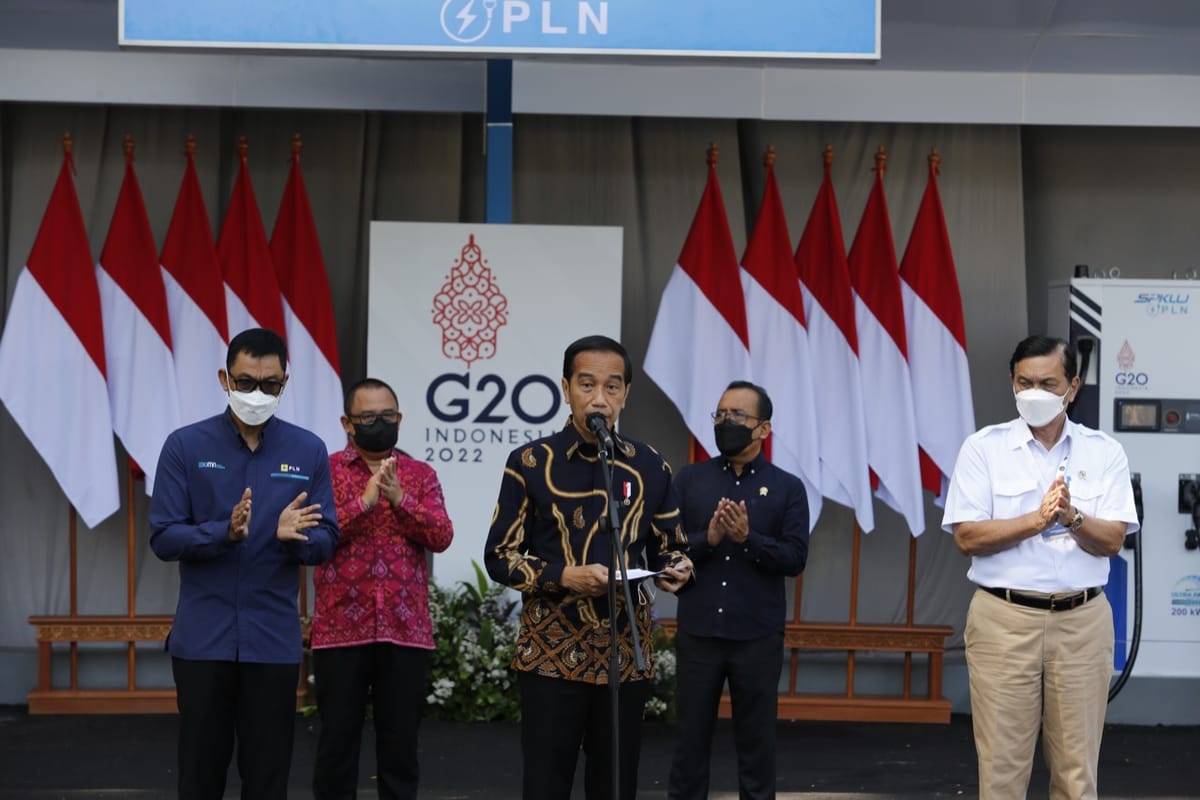 Pertama di Indonesia, Presiden Jokowi Resmikan SPKLU Ultra Fast Charging Penunjang KTT G20