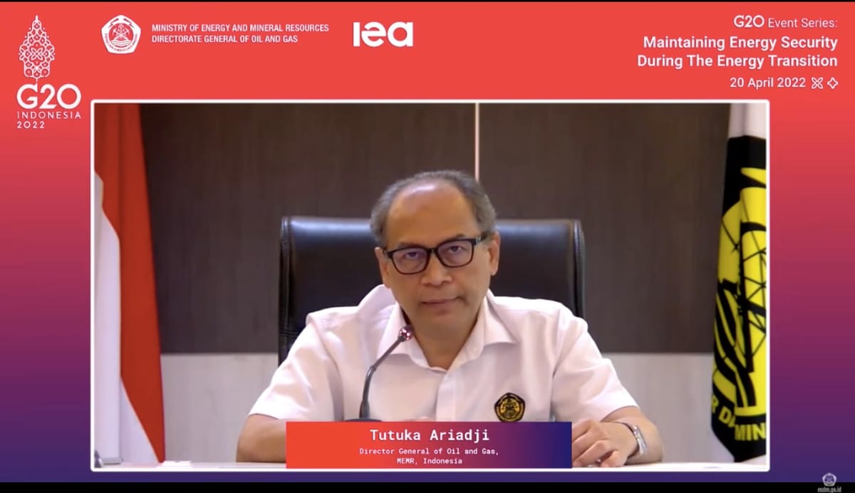 Dirjen Migas, "Penting Menjaga Rantai pasok Energi Bagi Anggota G-20 Ditengah Konflik Geopolitik"