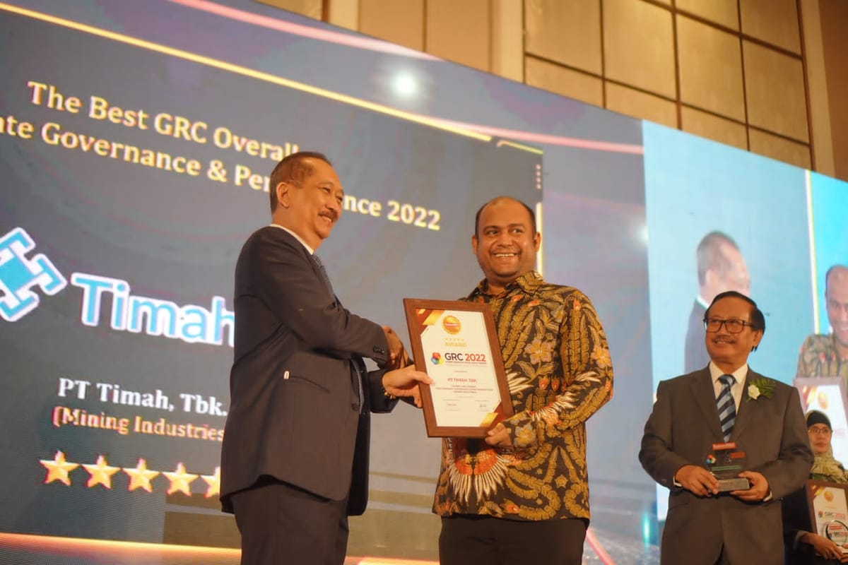 PT Timah Raih Penghargaan GRC & Performance Excellence Award 2022