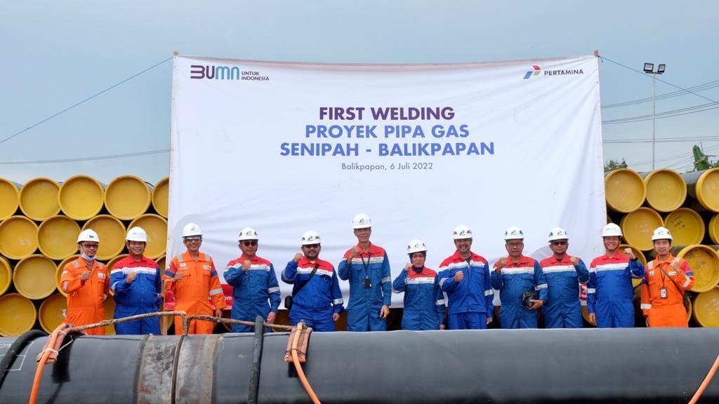 Pengembangan Proyek Pipa Gas Senipah-Balikpapan Resmi Dimulai