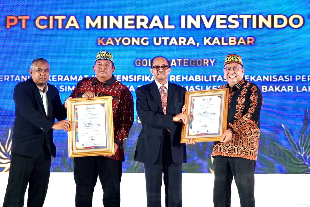 Cita Mineral Investindo Sabet 3 Penghargaan ISDA 2022