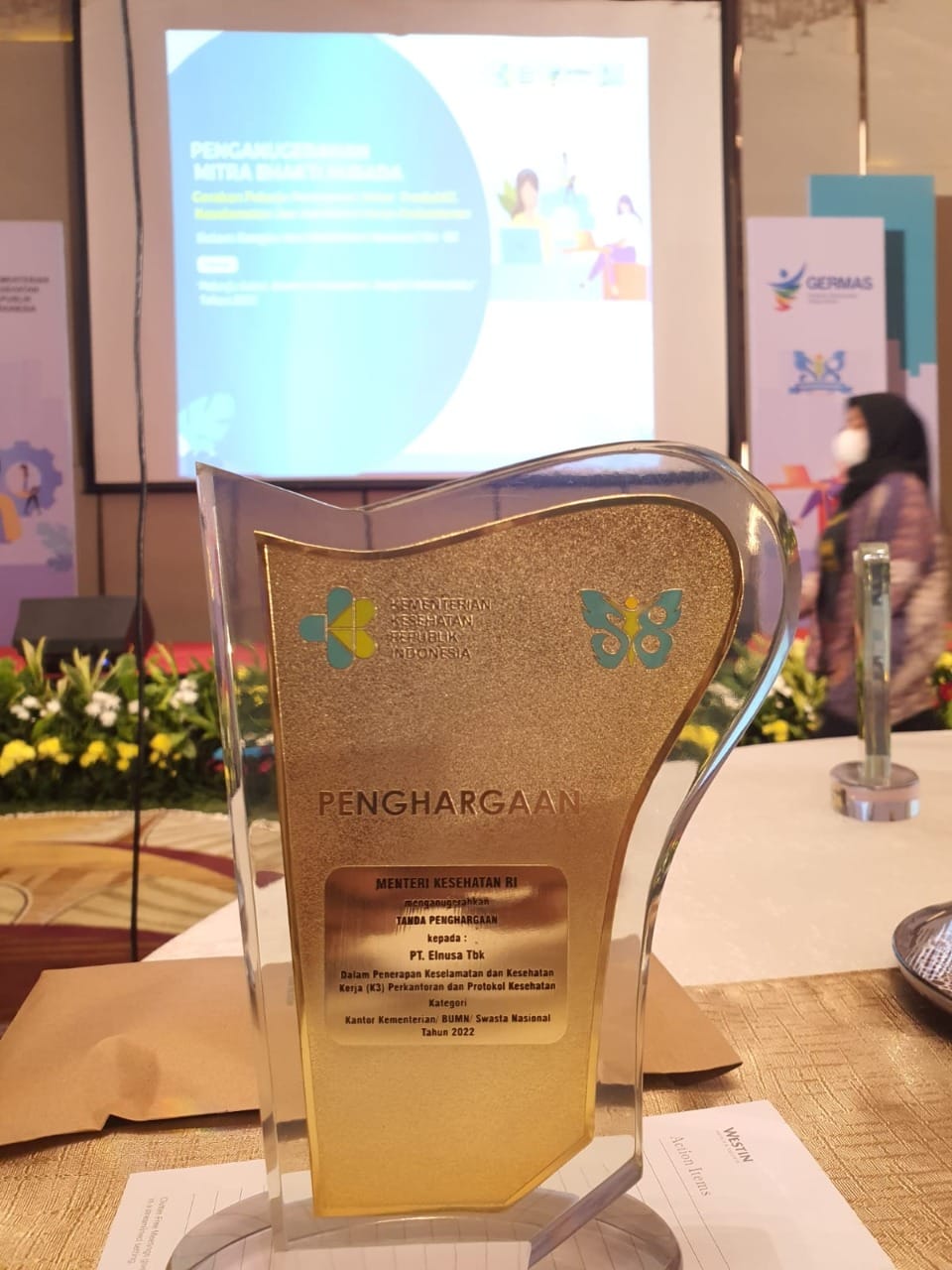 Terapkan K3 Perkantoran Tingkat Nasional, Elnusa Raih Penghargaan Mitra Bakti Husada 2022