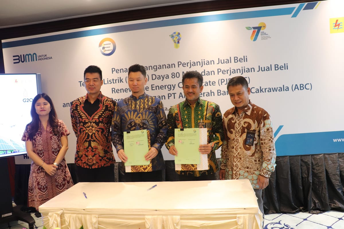 Dukung Energi Hijau, CNGR Tandatangani Kesepakatan dengan PLN