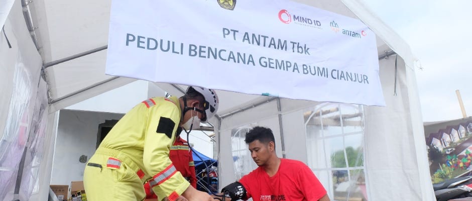 ANTAM Kirim Bantuan Kemanusiaan dan Tanggap Bencana Alam Gempa Cianjur