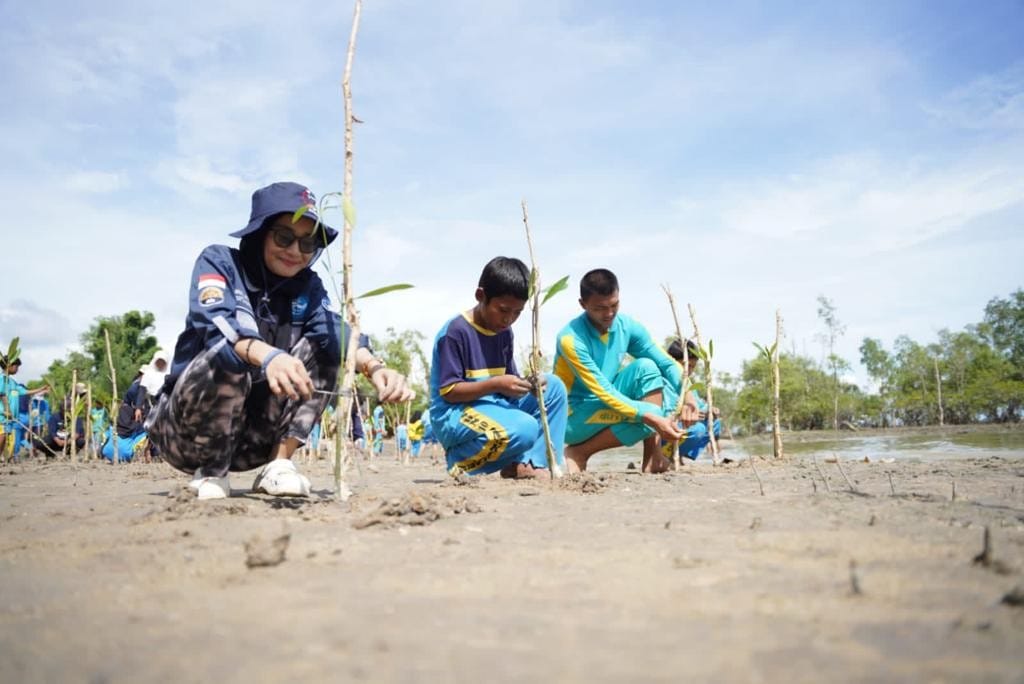 Kejar NZE, PT Timah Tanam 18.100 Pohon Mangrove Selama 2022