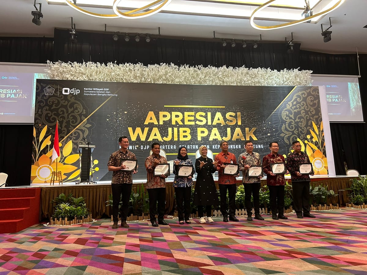 PTBA Sabet Penghargaan dari Kanwil DJP Sumsel-Babel