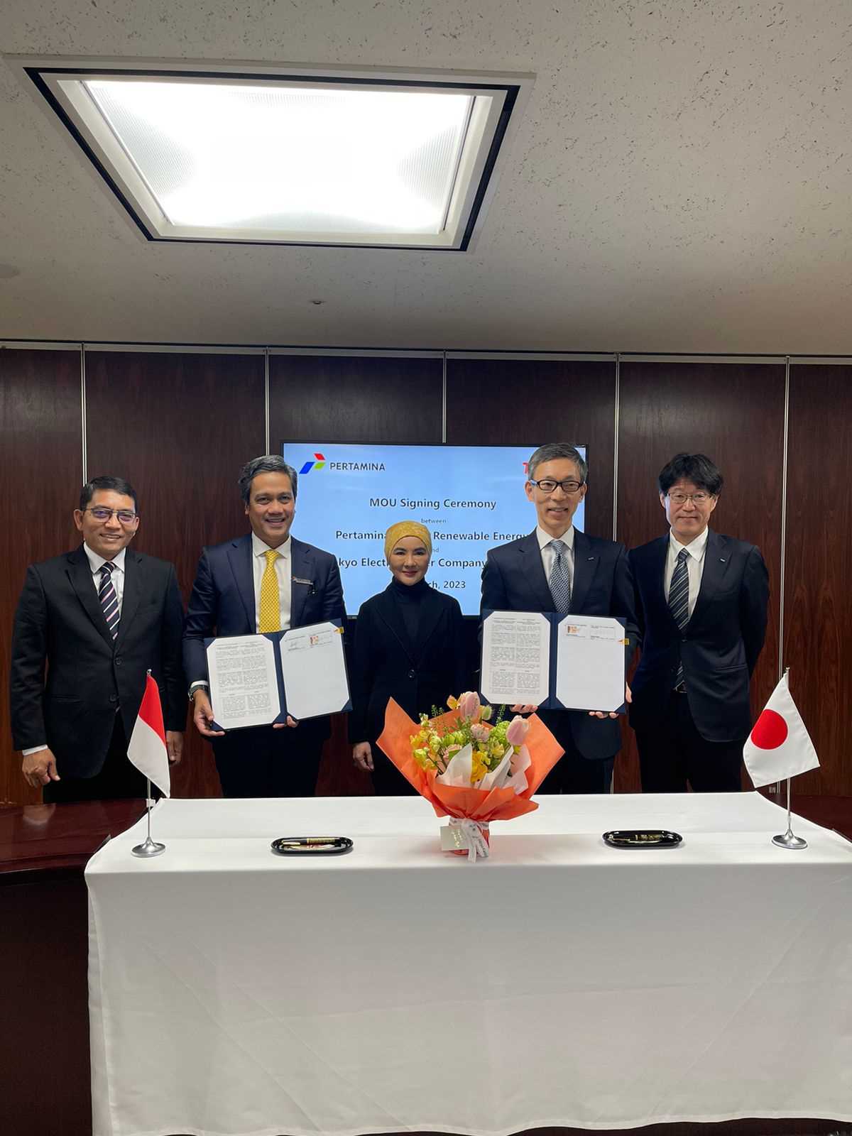 Pertamina NRE Dan TEPCO HD Tantangani MoU Pengembangan Hidrogen