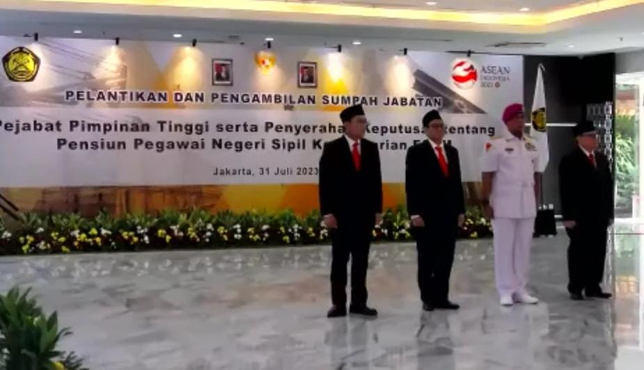 Menteri Arifin Lantik Pejabat Tinggi Madya, Dadan Kusdiana Jadi Sekjen ESDM