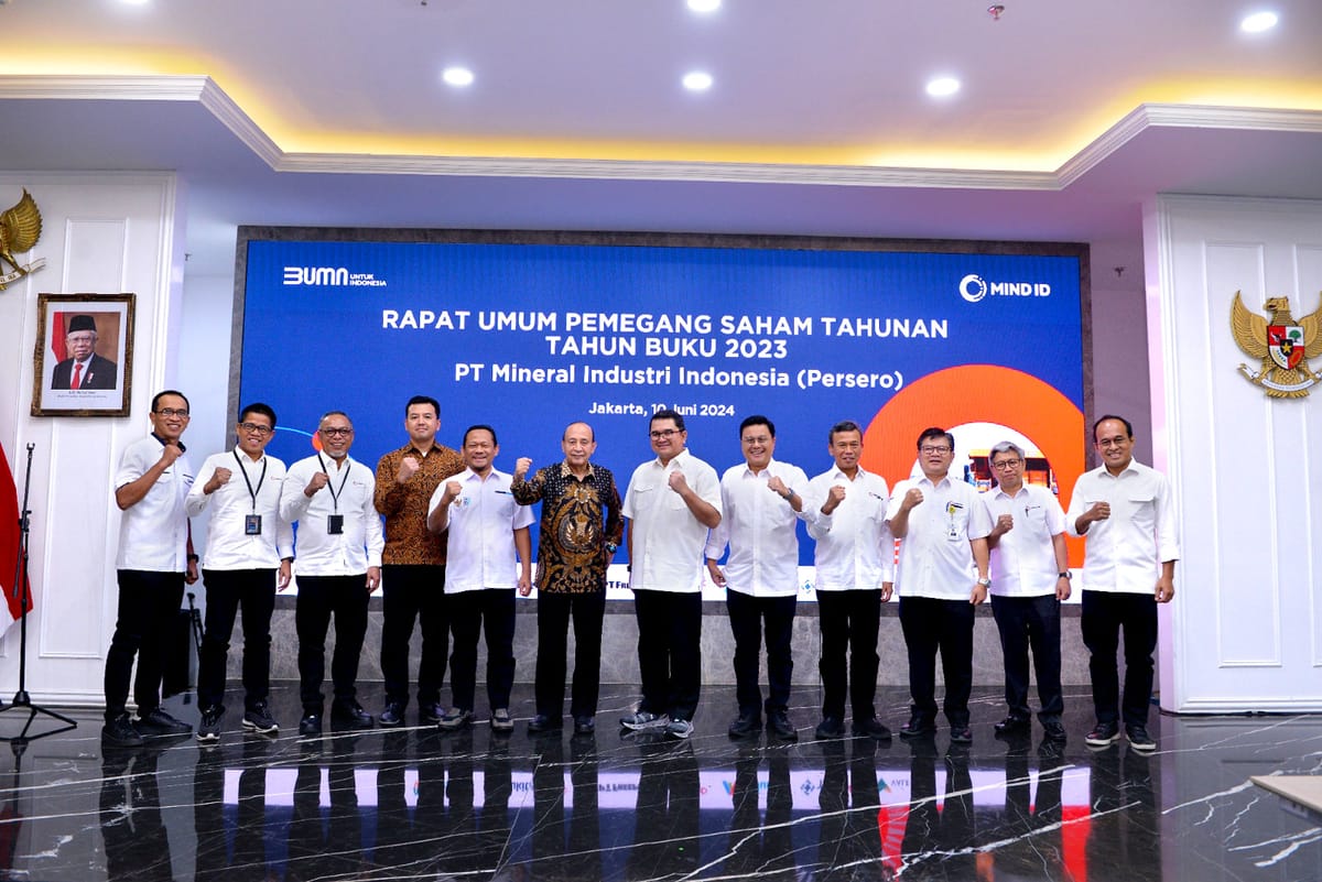 MIND ID Bukukan Laba Bersih Rp.27,5 Triliun Di Sepanjang 2023
