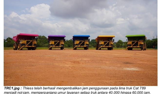 Thiess Berhasil Ekspor Truk Nol Jam Pertama
