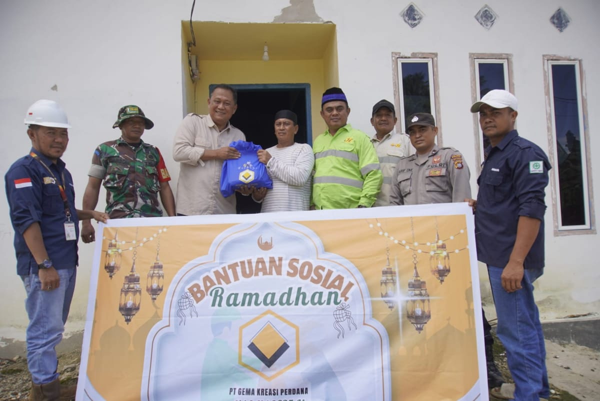 Jelang Lebaran, Gema Kreasi Perdana Bagi Bingkisan Di Lingkar Tambang