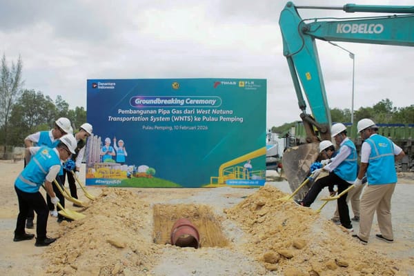 PLN EPI Secara Resmi Mulai Pembangunan Pipa Gas Ruas Natuna-Pemping