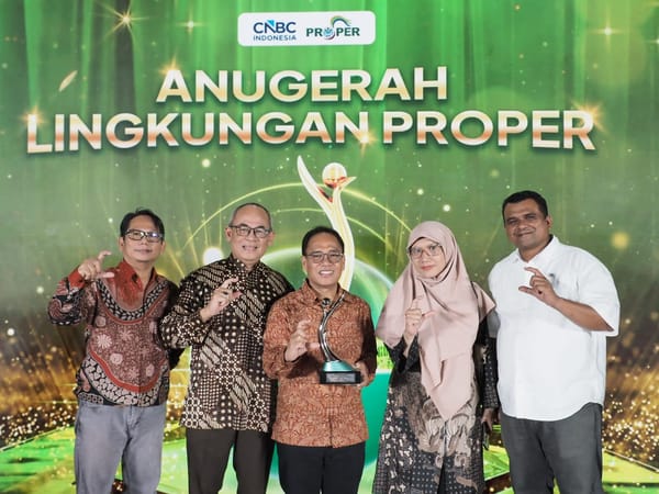 Perdana, Ceria Raih PROPER Hijau dari Kementerian Lingkungan Hidup