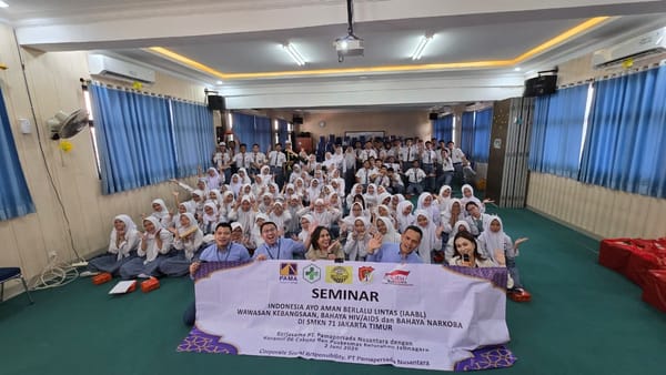 PAMA Edukasi Keselamatan Lalu Lintas, Kebangsaan, Bahaya Narkoba dan Sex Bebas di SMKN 71 Jakarta