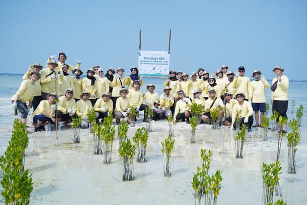 PT Pertamina Hulu Indonesia Gelar Aksi Tanam Mangrove dan Lamun di Kepulauan Seribu