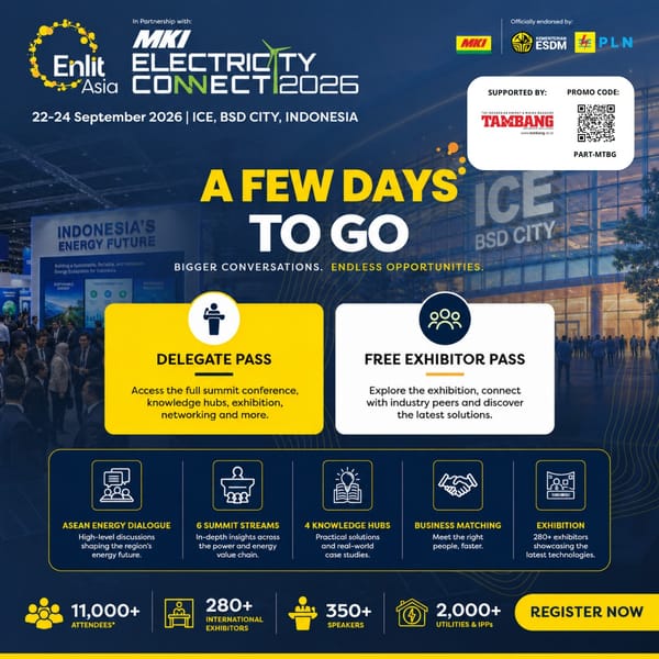 Enlit Asia dan MKI Electricity Connect 2026 Hadirkan 280+ Perusahaan Global