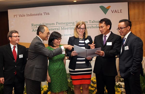 Produksi Vale Naik 10 Persen di Semester I 2015.