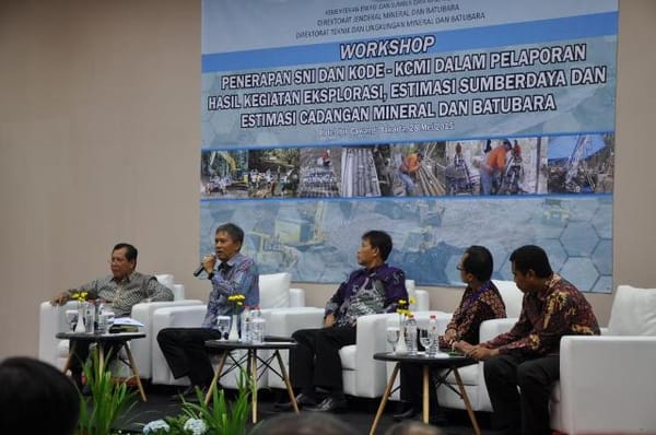 Ditjen Minerba Gelar Workshop Penerapan SNI dan Kode KCMI.