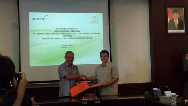 Antam Gandeng Pos Indonesia Perluasan Penjualan Emas