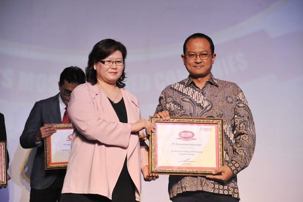 Pertamina Lubricants Pertahankan Penghargaan Corporate Image Ke-7 Kalinya