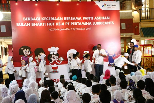 Pertamina Lubricants Berbagi Keceriaan Bersama 1.000 Anak Panti Asuhan