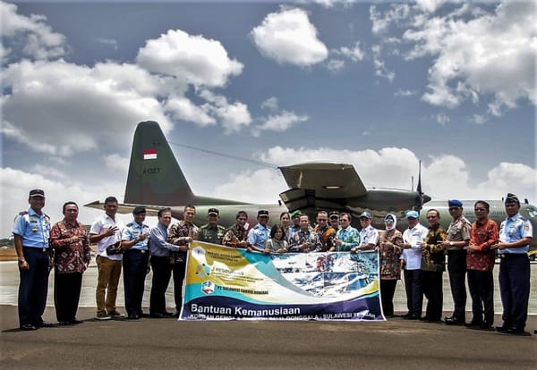 PPSA Lemhanas dan J Resources Kirim 16 Ton Bantuan ke Palu dan Donggala