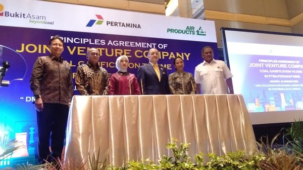 Pertamina dan Bukit Asam Teken Perjanjian Proyek DME Di Peranap