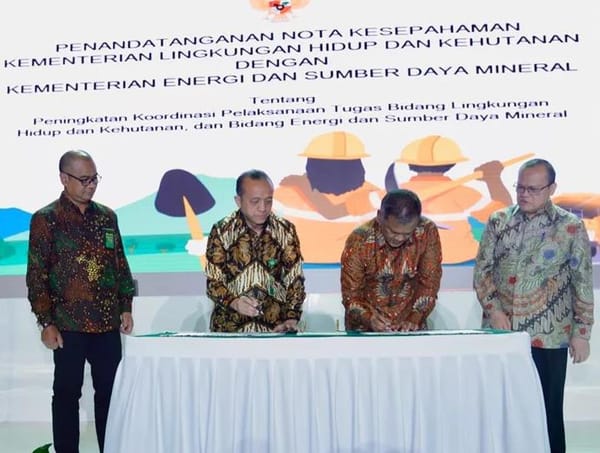 KESDM dan KLHK Teken MoU Pengelolaan Lingkungan Paska Tambang
