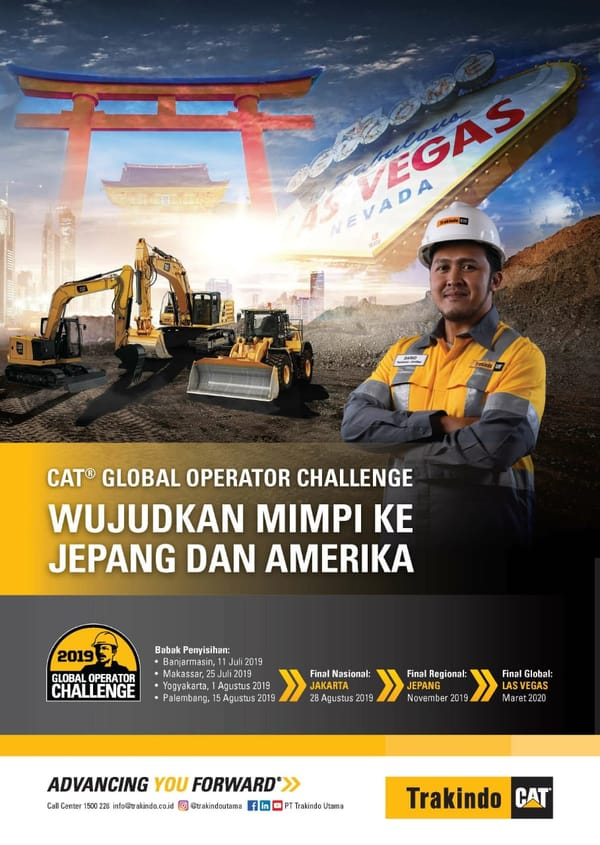 Trakindo Gelar Ajang Pencarian Operator Alat Berat Terbaik Indonesia