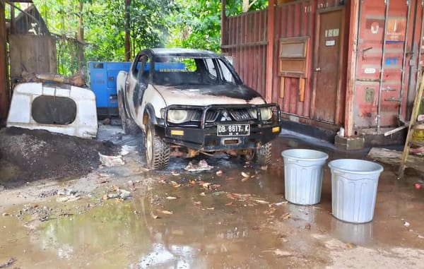 Aset JRBM Kembali Dibakar, Pelakunya Masih Diburu