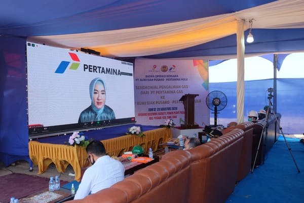 Pertagas Alirkan Gas Ke Pembangkit BOB Siak