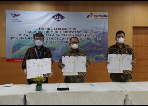 Pertamina Trans Kontinental Dan CRBCI Sepakat Berkolaborasi Garap Proyek Pengerukan Dan Reklamasi