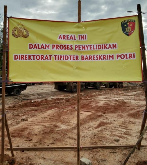 Polisi Segel Tambang Bodong Milik Damai Mitra Cendana Di Kalsel