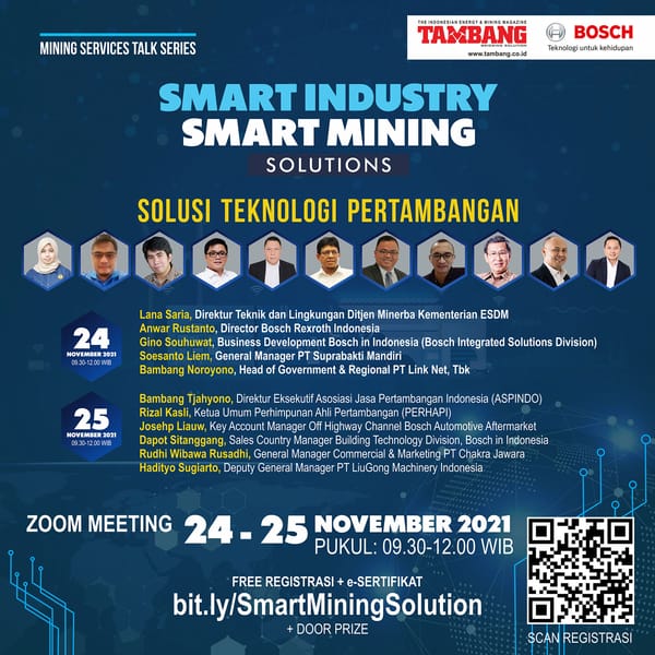 Ciptakan Daya Kompetitif, Majalah Tambang Gelar Webinar Bertajuk “Smart Industry Smart Mining Solution"