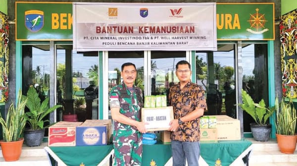 Bantu Korban Banjir Kalbar, PT WHW Dan Cita Mineral Investindo, Tbk Kembali Salurkan Bahan Pokok