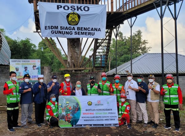 Bantu Pemulihan Pasca Erupsi Gunung Semeru, Tim ERT Berau Coal Hadir Di Lumajang