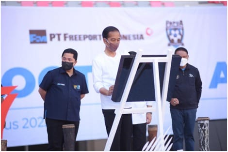 Bangun Papua Football Academy, PT Freeport Diapresiasi Presiden Jokowi