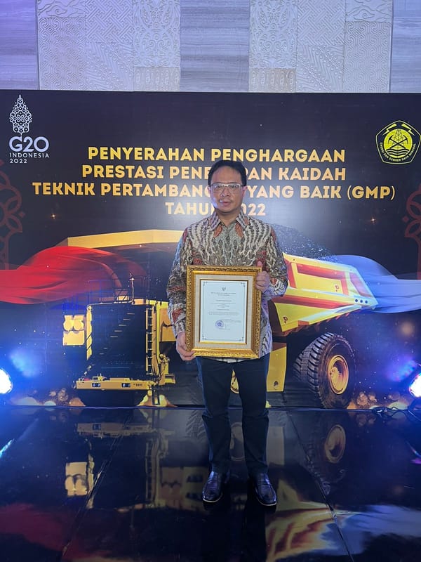 PTAR Raih Empat Penghargaan Diajang Good Mining Practice Dari Kementerian ESDM