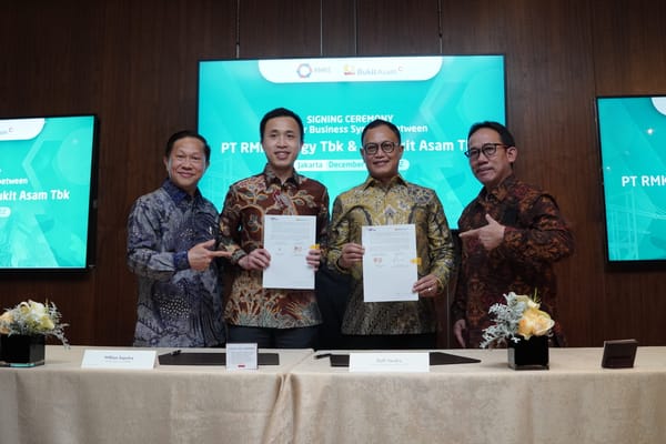 RMK Energy Teken Kontrak Angkut Batu Bara Bukit Asam 2,5 Juta Ton